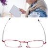 Elderly Foldable Reading Glasses Stainless Steel Blue Light Blocking Presbyopic