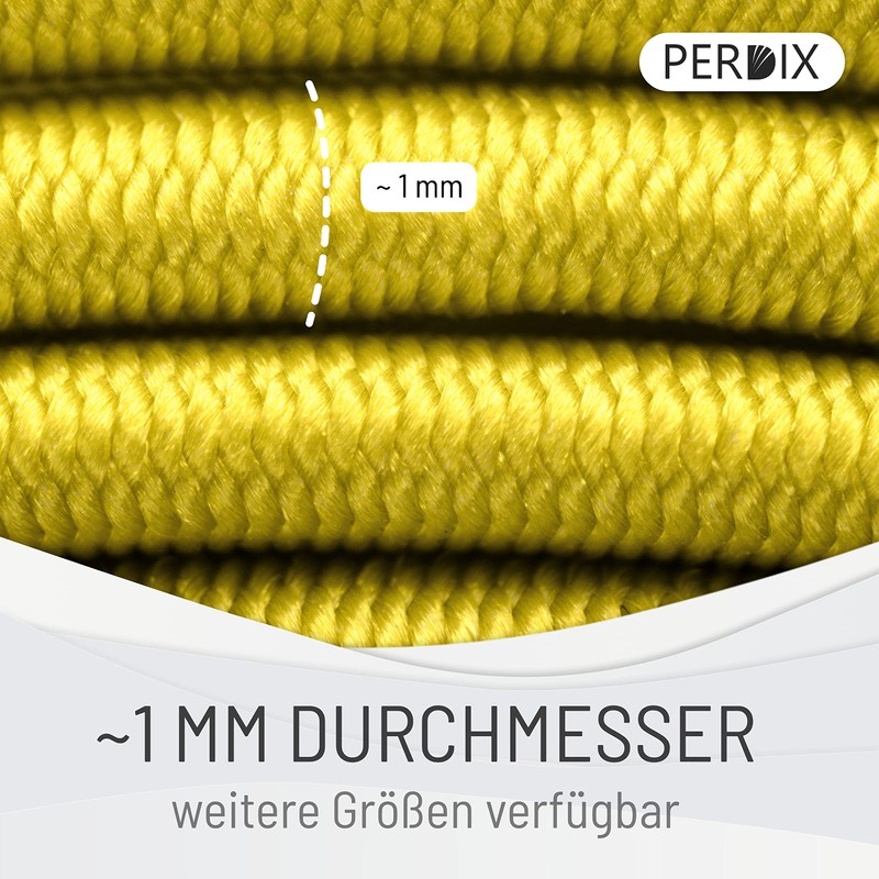 perdix Elastic Cord 3mm 5M Yellow Elastic Cord for Bracelets