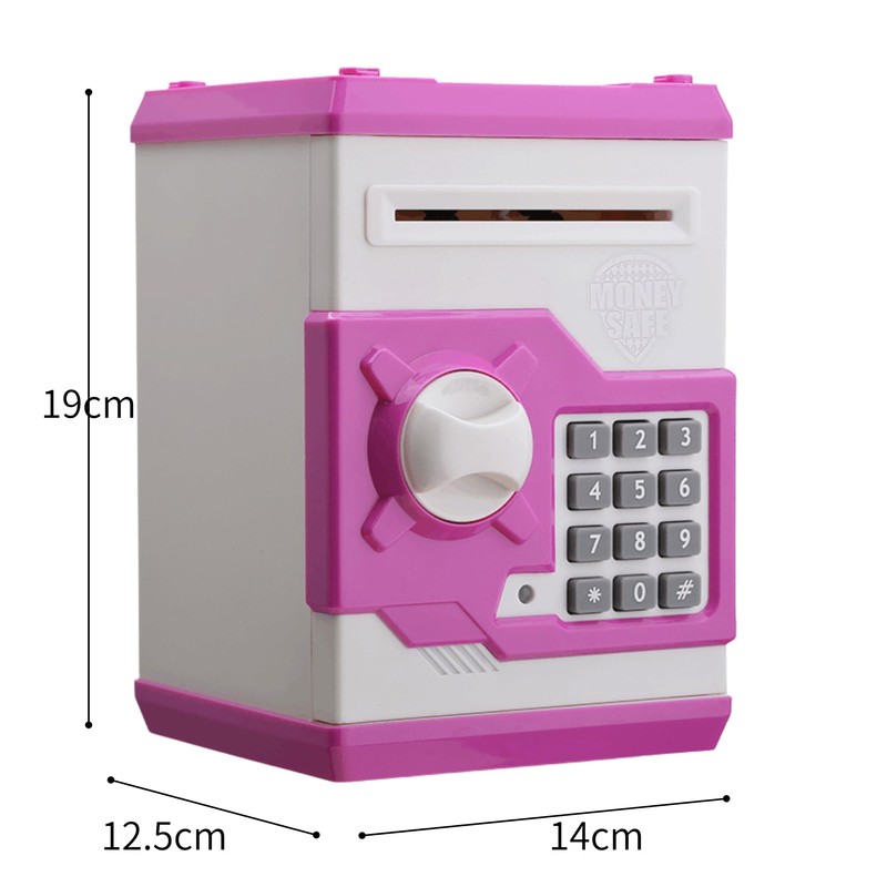 NASSIA Cute Money Box for Boys and Girls, Mini ATM,