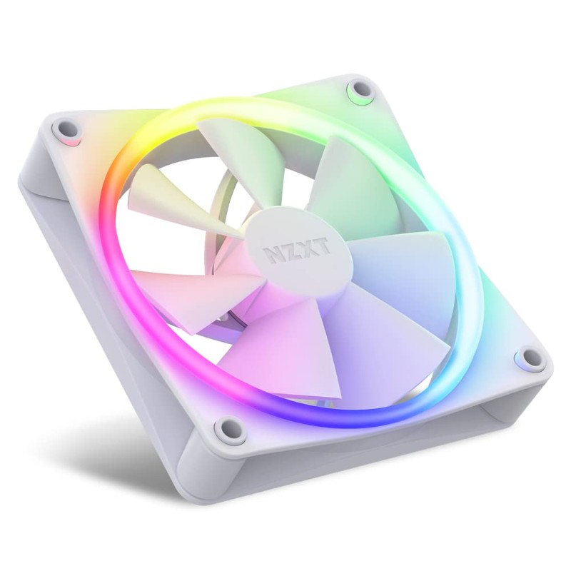 NZXT F120RGB 120mm x3 & RGB Controller White PC Case