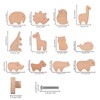 Funnytek Pack of 12 Animal Wooden Drawer Handles, Animal Shape