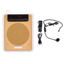 Teacher Voice Amplifier with Wired Microphone and Waistband Rechargeable AmplifierOrange