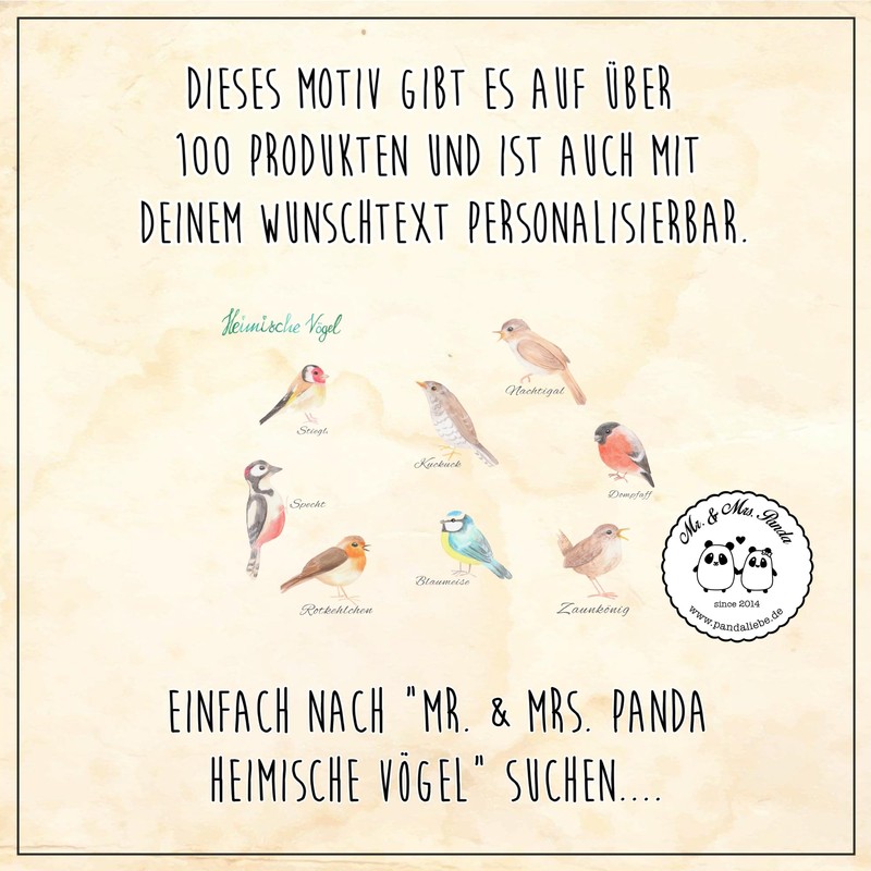 Mr. & Mrs. Panda Desk Mat Native Birds Gift Desk