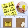 LENVII Yellow Thermal Labels 40 x 30 mm (1.57 x