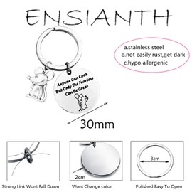 ENSIANTH Ratatouill Movie Inspired Chef Gift Baking Gift Anyone Can Cook But Only The Fearless Can Be Great (Anyone Can Cook)