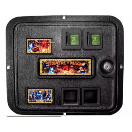 THEATER OF MAGIC PINBALL COIN DOOR MAGNET 3 PIECE SET