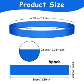 rookea 6er-Pack Stuhlbänder für Kinder mit zappeligen Füßen, flexible Sitz-Stretchbänder blaues Stuhl-Stretch-Fußband Zappel-Stuhlbänder Must-Haves für die Grundschule ADHS-Tools für Klassenzimmerstühle