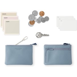 Slip-On Noir OP Pouch, Red, A-NSL-2812, Leather, Small Purse, Coin Purse, Travel Wallet, Mini Wallet