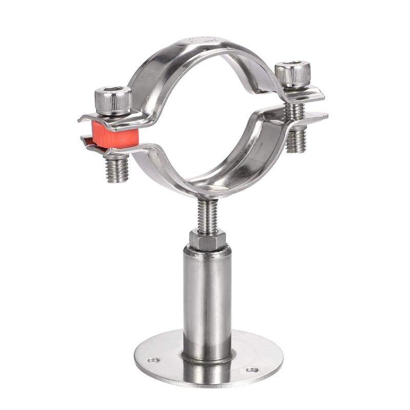 sourcing map Wall Mount Ceiling Mount Pipe Support, 304 Stainless