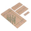 4Pcs Acrylic Templates Durable Reusable Transparent Clear DIY Leather Models