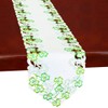 Simhomsen Large Embroidered Shamrock Irish Clover Table Runners for St.
