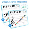 6 Pack Magnetic Music Staff Whiteboard 9'' x 12'' Mini