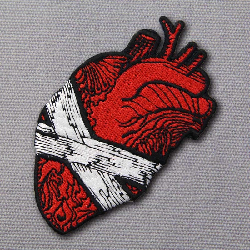 Save My Heart Patch Embroidered Badge Iron On Sew On