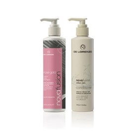 De Lorenzo Nova Fusion Rose Gold Shampoo and Conditioner Duo Pack (2 x 250ml)