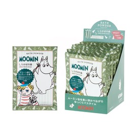 Moomin Bath Powder 1.2 oz (35 g) (Shirakaba no Mori), 12 Pieces (White Cloudy Bath Feet, Made in Japan, Green and Woody Scent)