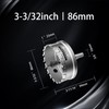 Mollom (3-3/8"|86mm) Heavy Duty Carbide Hole Saw with 2 Pilot