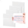 4 Pack Transparent Sticky Notes, 3x3 inch Clear Sticky Notes