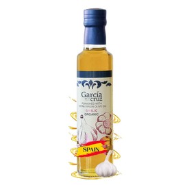 Lemon Infused Olive Oil by Garcia de la Cruz, Premium Spanish Organic Olive Oil, Single-Origin Family Owned, Non GMO and Organic (Garlic Infused)