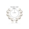 EleQueen Chunky Pearl Baroque Necklace for Women, Statement Wedding Large