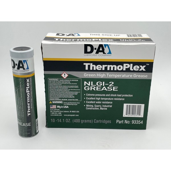 Thermoplex | NLGI 2 | 14oz Grease Tubes | 10 Tube Case | Extreme Temperature Protection | Calcium Based Grease