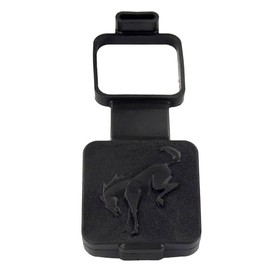 2021-2024 Ford Big Bronco/Bronco Sport 2"" Tow Hitch Bucking Bronco Rubber Plug Cover, Black