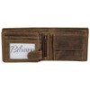 Greenburry Vintage Men's Leather Wallet Brown Landscape Format