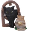 3 Pcs Gopher Ornaments Resin Simulation Animal Cat Gopher Garden