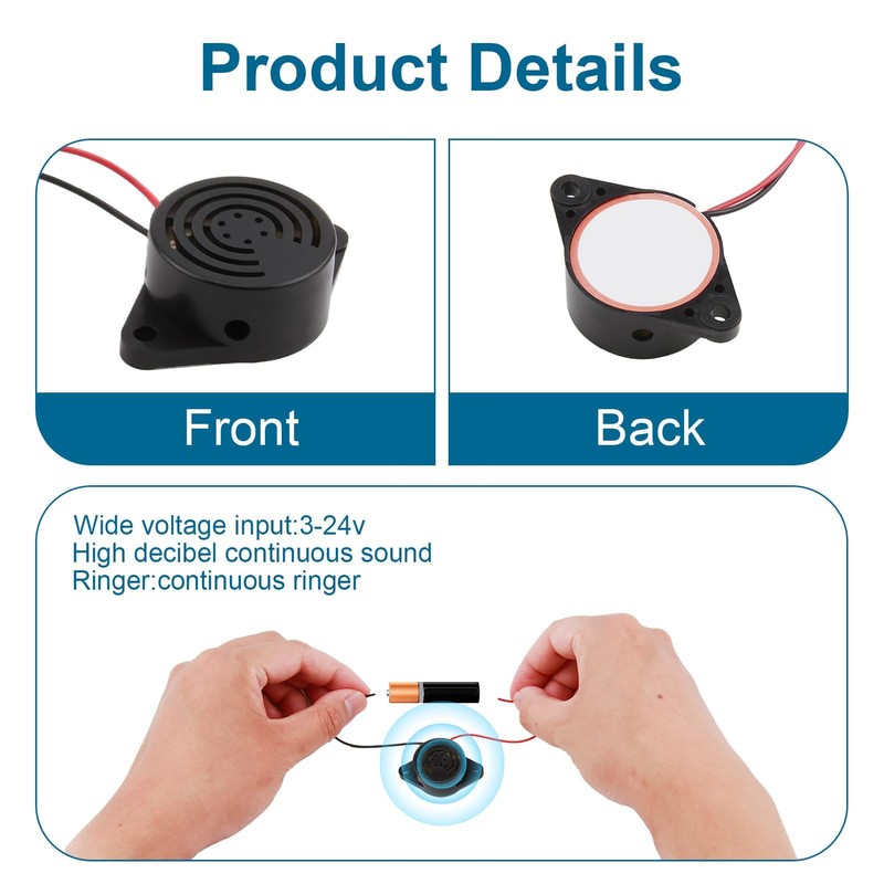 Electronic Buzzer, DC 3 V 12 V 24 V Mini