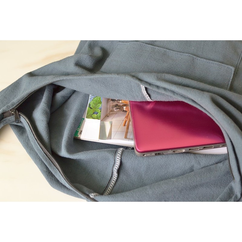 Your Cozy Crossbody Handbag, Handmade Boho Cotton Bag, Unisex, olive
