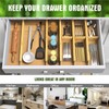 ANTOWIN Bamboo Drawer Dividers Organizers, Drawer Separators Splitter,13-17 inches Long