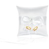 Bruislard 14 x 14 cm Wedding Bowknot Ring Bearer Cushion