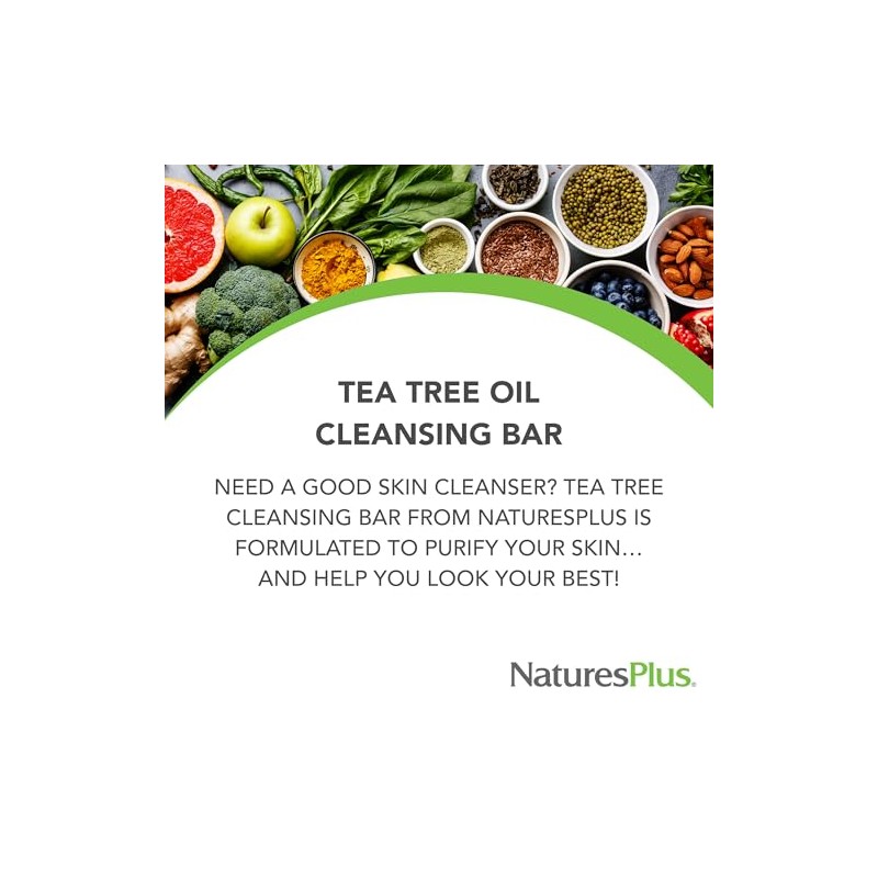 Purifying Cleansing Bar, Energising Tea Tree Oil, 3.5 oz (100