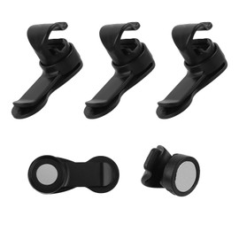 5pcs Magnetic Bladder Clip Water, Plastic Water Bladder Tube Clip Black Hydration Hose Magnetic Clip Military Backpack Clips for Holding Drinking Valve Tube in Place for Camelbak Osprey