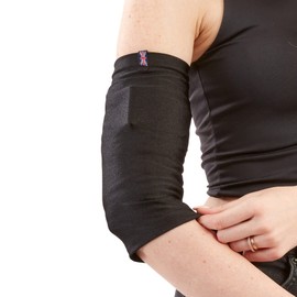LimbO PICC Line Sleeve - Cover PICC line & Midline | Soft, breathable, stretchy lycra | Unisex (Medium, Black)