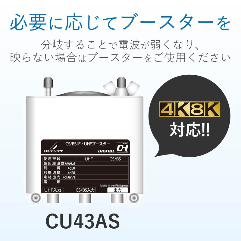 DX Antenna Splitter [2K 4K 8K Compatible] 2 Splitter, All