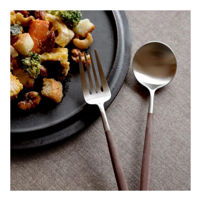 Cutipol GOA Brown / Matte Silver Dinner (2 Forks and