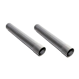 2Pcs Galvanized Steel Straight Exhaust Resonator Pipe 2"ID x 18" Length