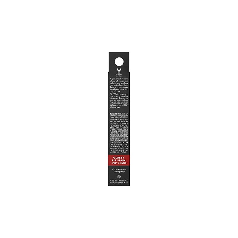 e.l.f. Cosmetics Glossy Lip Stain, Lightweight, Long-Wear Lip Stain For