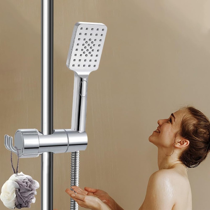 Universal Hand Shower Holder, 360° Rotatable Shower Holder with 2