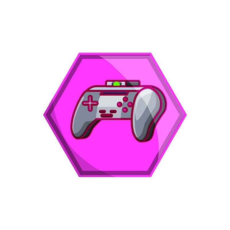 Retro Video Game Console Symbols Level World Cartoon Vinyl Sticker