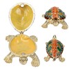 Turtle Trinket Box Turtle Band Jewelry Trinket Box with Painted