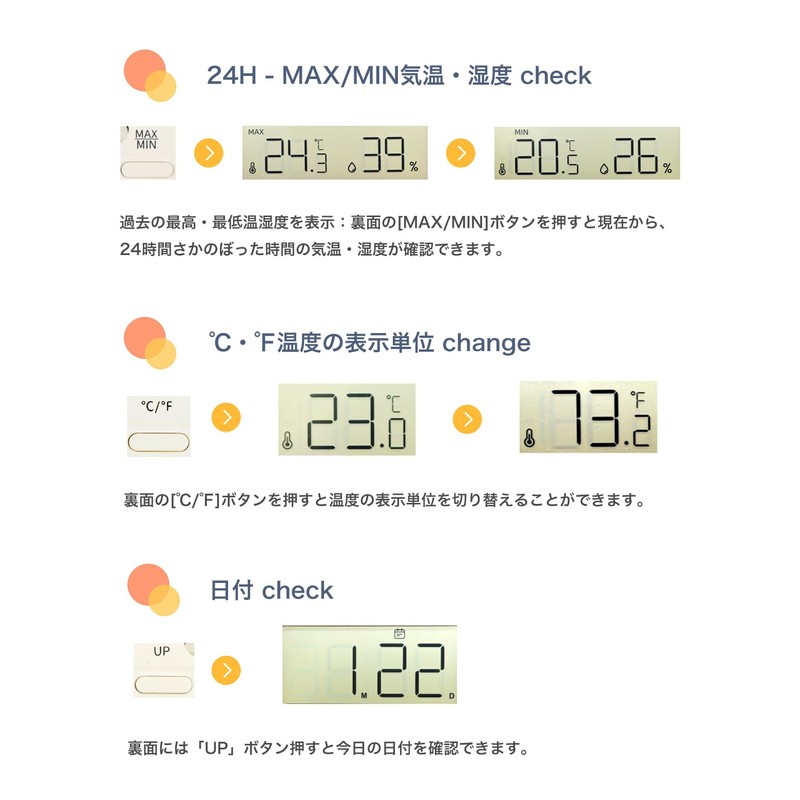 Water Supply Digital Thermometer/Hygrometer, Digital Clock, Wall Mounting, Table Stand,