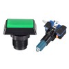 uxcell Game Push Button 49x33 Rectangle12V LED Illuminated Push Button