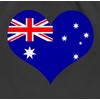 Shirtracer – Countries – Heart Australia – Cotton Gym Bag