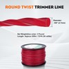Hipa 3 Pounds 2.7 mm/.105" String Trimmer Line, Twist 105