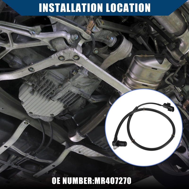 Hihaha ABS Wheel Speed Sensor for Mitsubishi Pajero/Rear Left/Durable/1 Pcs