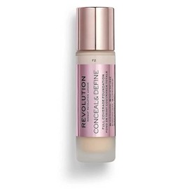 Makeup Revolution, Conceal & Define Grundierung, F2, 23ml