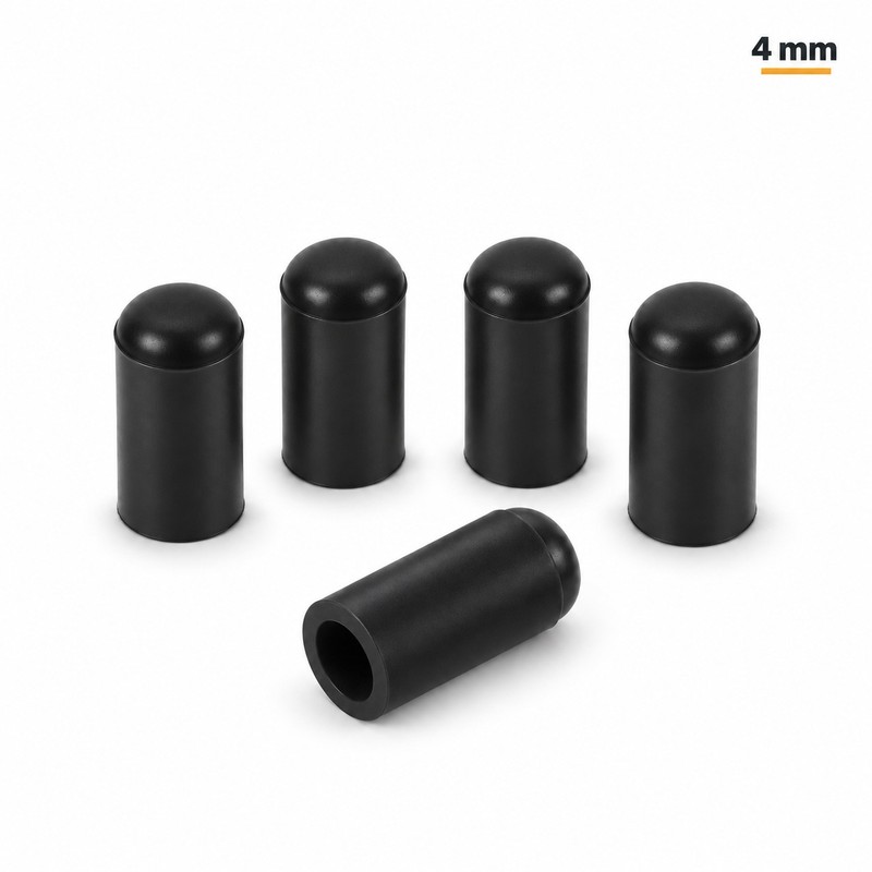 Silicone Vacuum Caps – 5-Pack Black Blanking Plugs for Engine