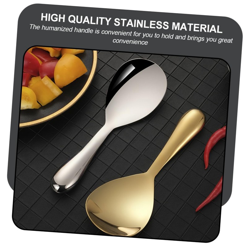 FELTECHELECTR Rice Spoon Thickened Rice for Kitchen Cooking Spoon Bright