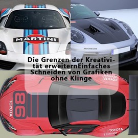 Tyafzzn 10M Knifeless Tape, Cutting Tape, Knifeless Tape with Scraper, Foil Tape, Car Sticker Tape, Cutting Tape Film for Car Wrapping, Vinyl Film, Cutting Line, Pinstripes